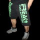Shorts Black Green Gym Addicted