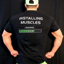 T-shirt  Black installing Muscles