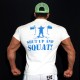 T-shirt  White Shut up and squat