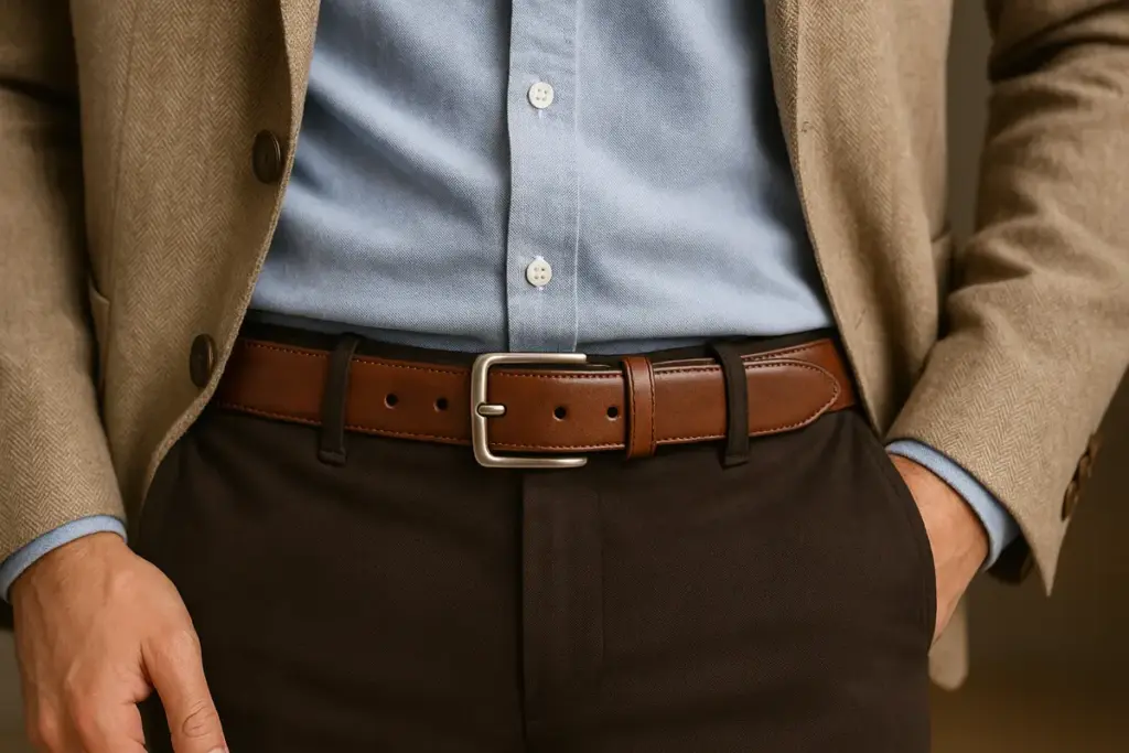 Cinture moda uomo: il dettaglio che rivoluziona ogni outfit senza sforzo