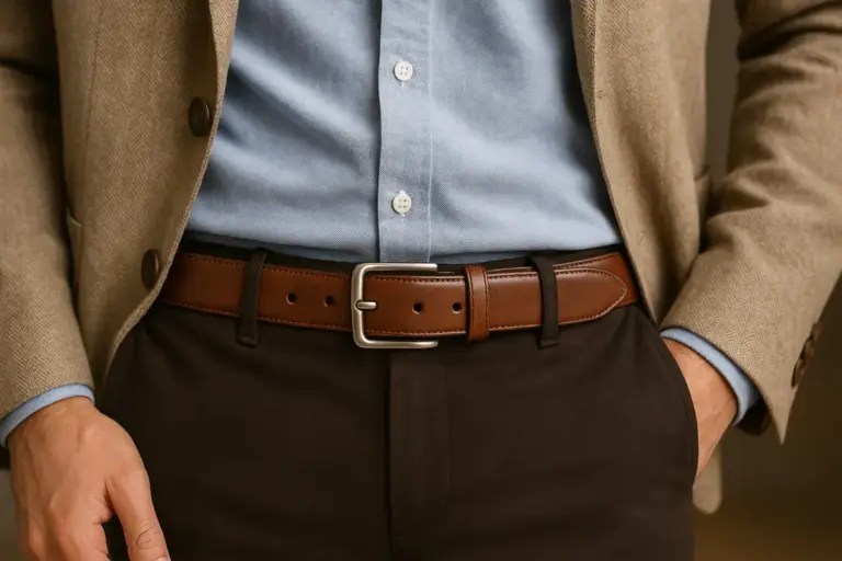 Cinture moda uomo: il dettaglio che rivoluziona ogni outfit senza sforzo