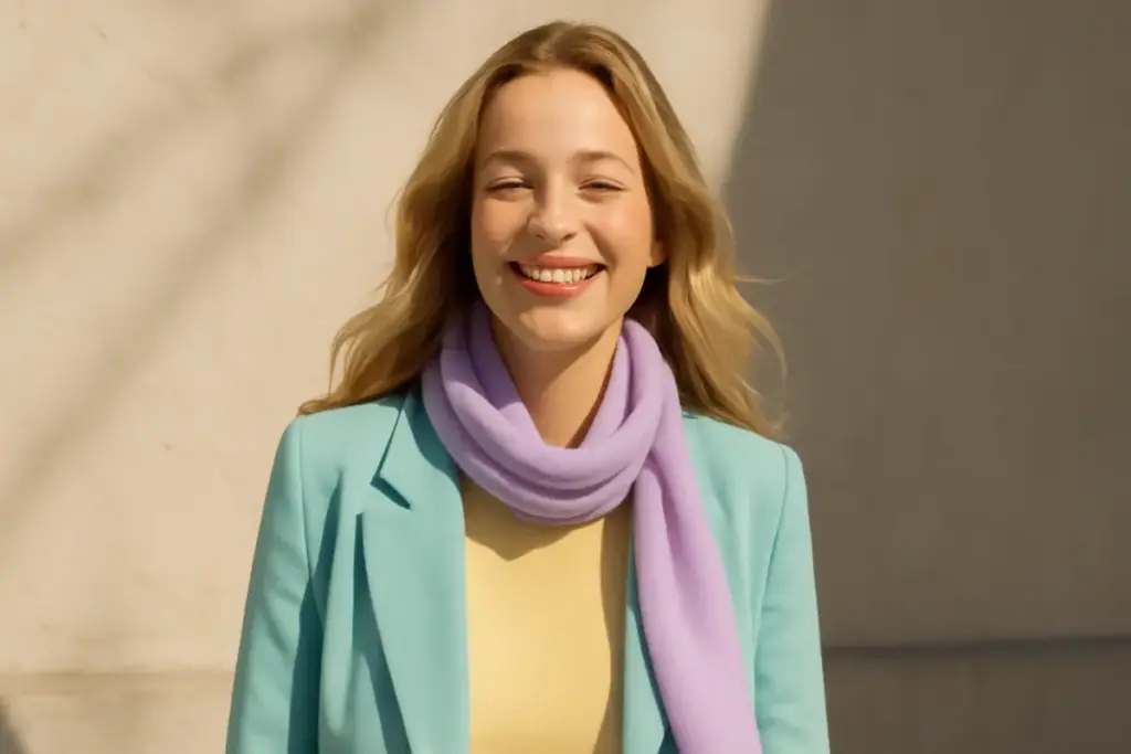 Colori pastello negli outfit primaverili donna: la combinazione che illumina subito il volto