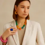 Accessori in resina colorata: il trend che trasforma outfit neutri in look iconici