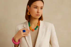 Accessori in resina colorata: il trend che trasforma outfit neutri in look iconici