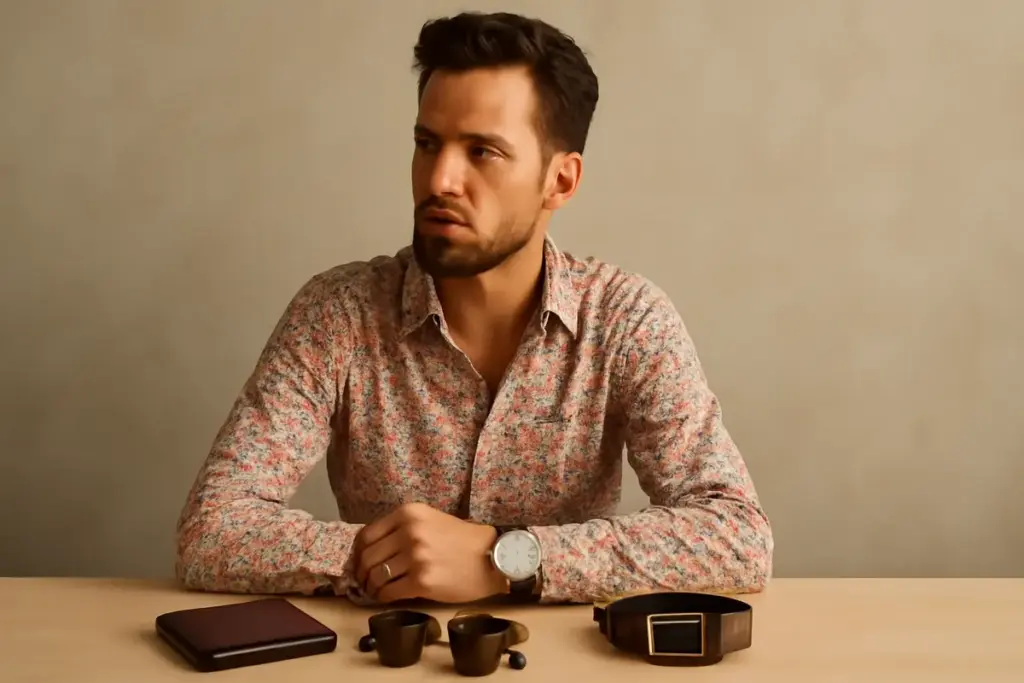Come abbinare una camicia fantasia con accessori uomo? Scopri la strategia degli stylist per sembrare sempre curato