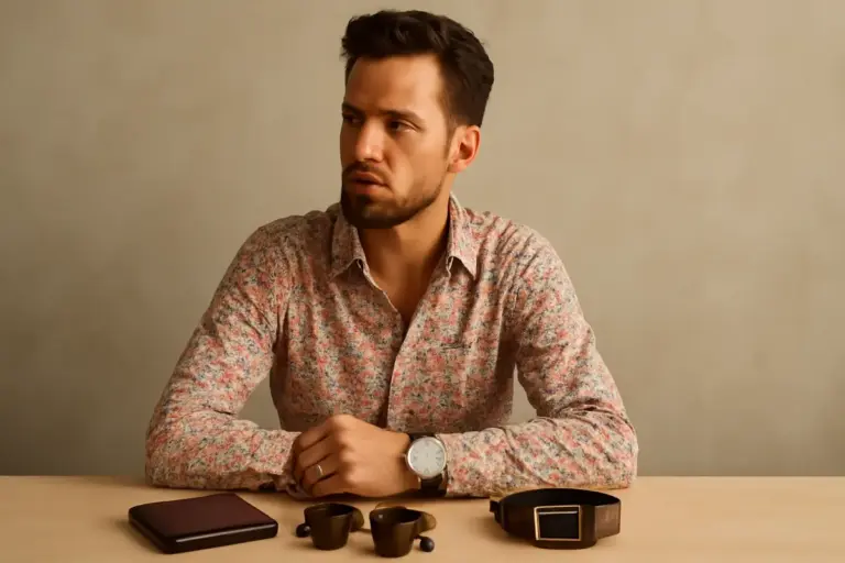 Come abbinare una camicia fantasia con accessori uomo? Scopri la strategia degli stylist per sembrare sempre curato