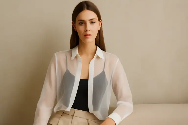 Cosa indossare sotto una camicia trasparente? Idee pratiche per un risultato elegante ma mai banale