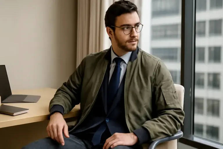 Come abbinare un bomber all’abbigliamento business? Il tocco smart che pochi considerano